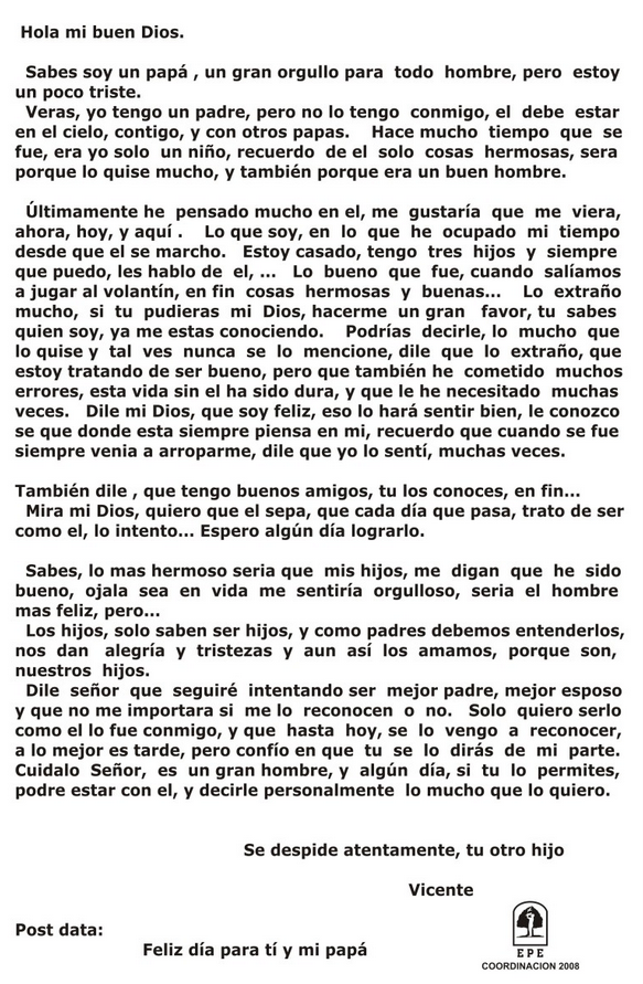 Modelo carta personal